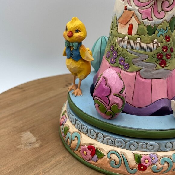 Jim Shore Easter Blessings Go Around Bunny With Rotating Characters Figurine - Picture 2 of 12